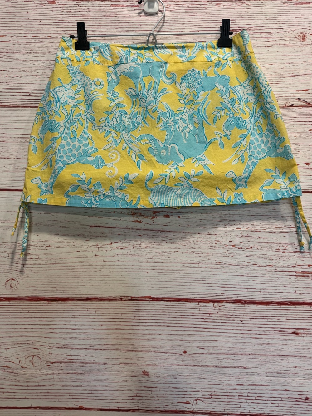 Lilly Pulitzer Vintage White Label Mini Skort in Sunshine Junkanoo Sz 6